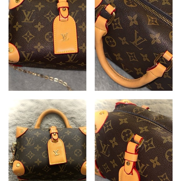 Louis Vuitton Brown and Tan Monogram Satchel - Picture 1 of 1